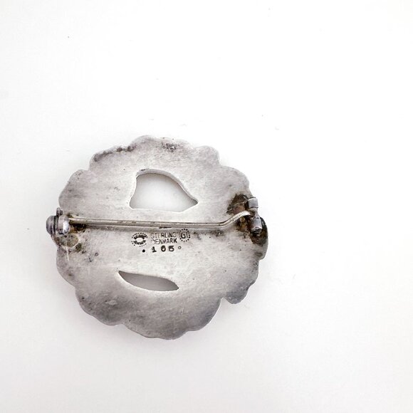 ANTIQUE GEORG JENSEN INC STERLING SILVER DOVE BROOCH DENMARK 165 - Picture 6 of 8